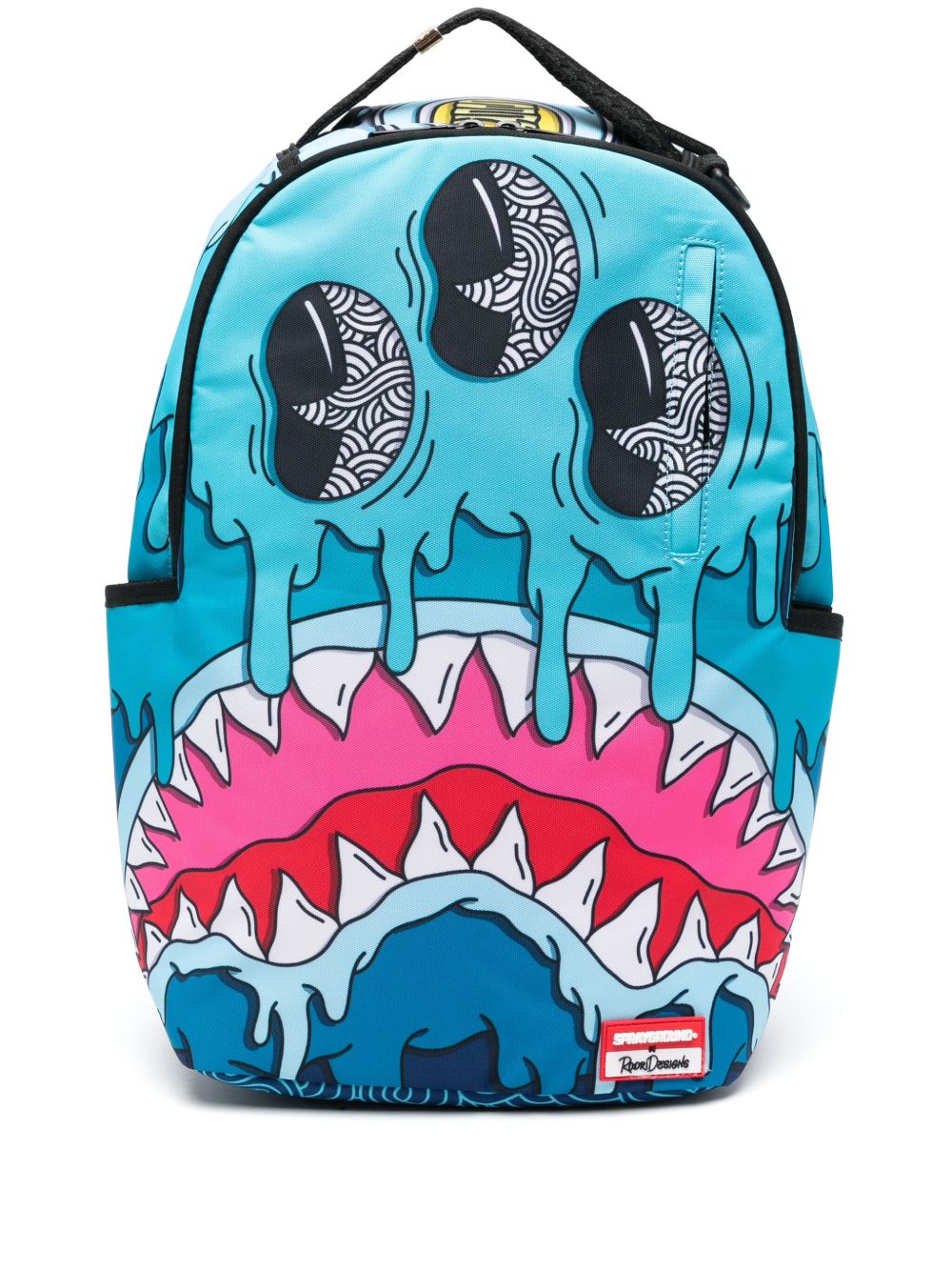sprayground kid 图案印花双肩包 - 蓝色