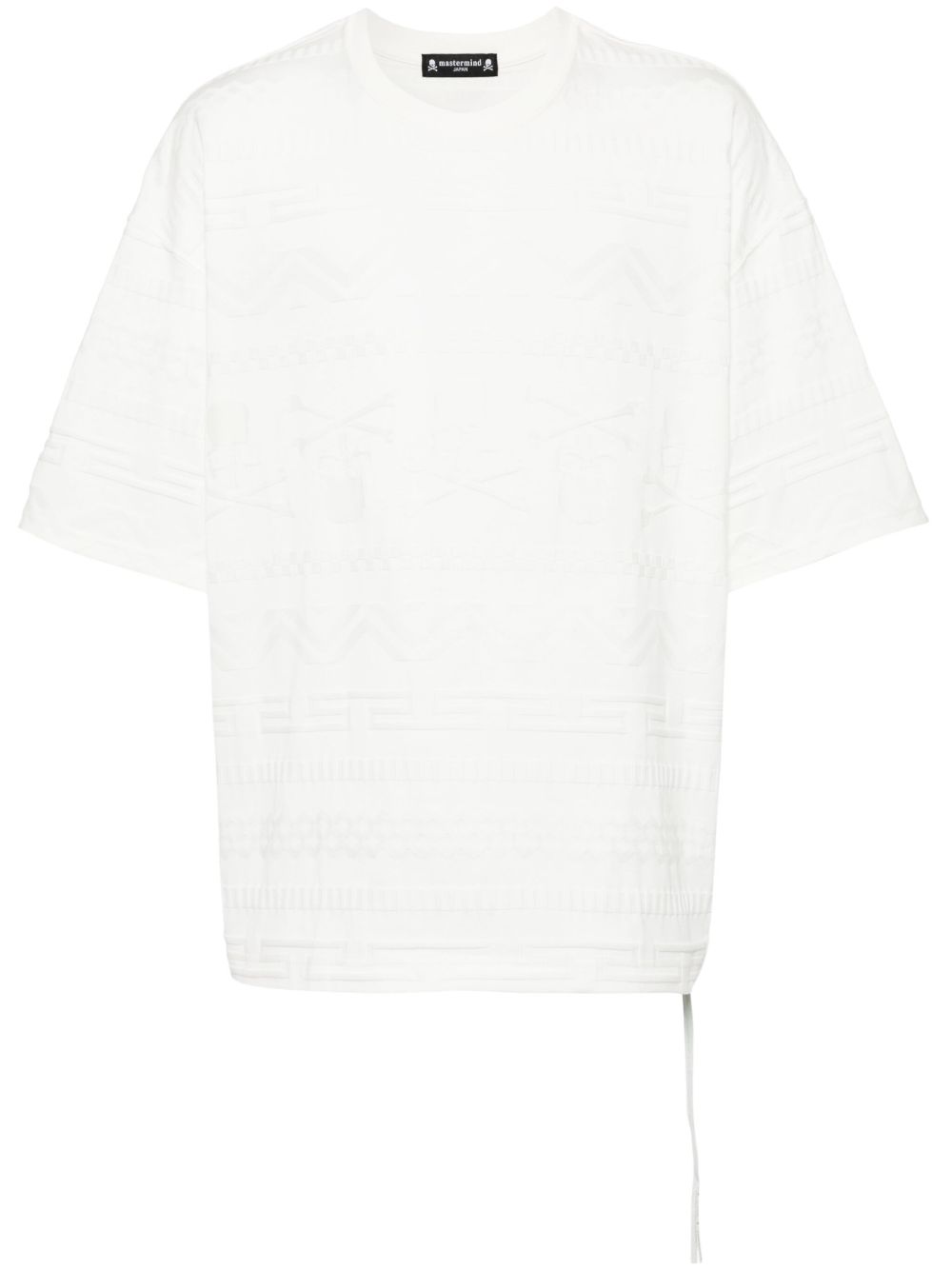 Mastermind Japan logo提花棉T恤 - 白色