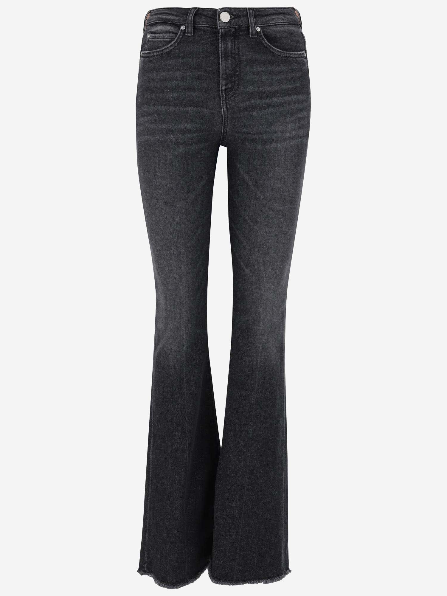 Pinko Stratch Cotton Blend Flared Jeans
