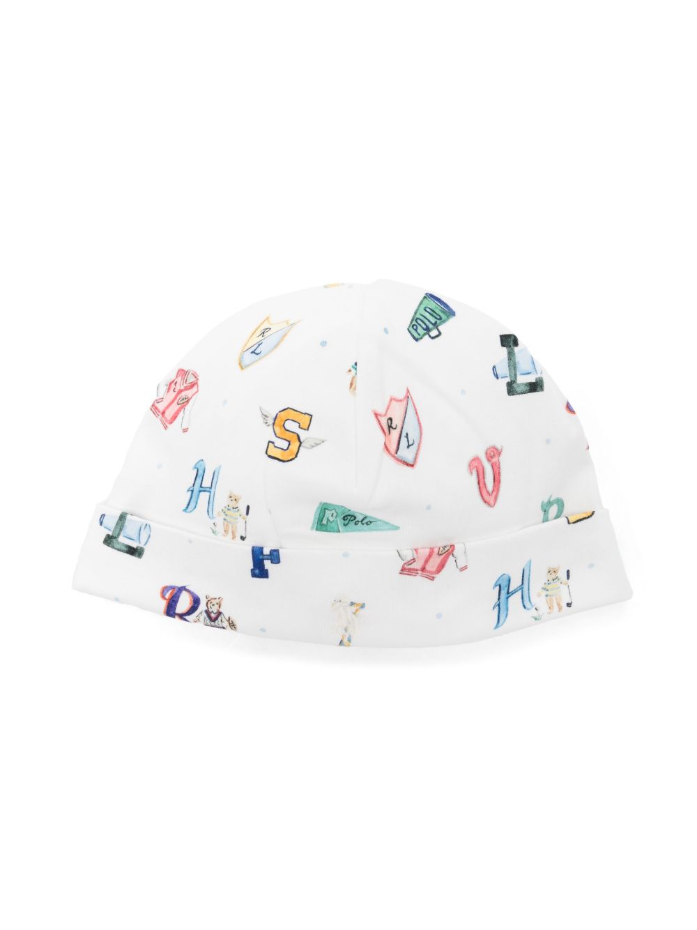 POLO RALPH LAUREN KIDS x Riley Sheehey 棉套头帽 - 白色