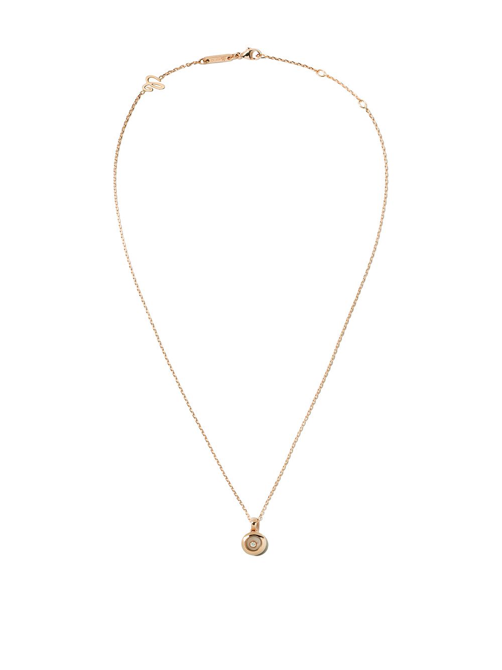 Chopard 18k玫瑰金Happy Diamonds Icons吊坠 - 粉色