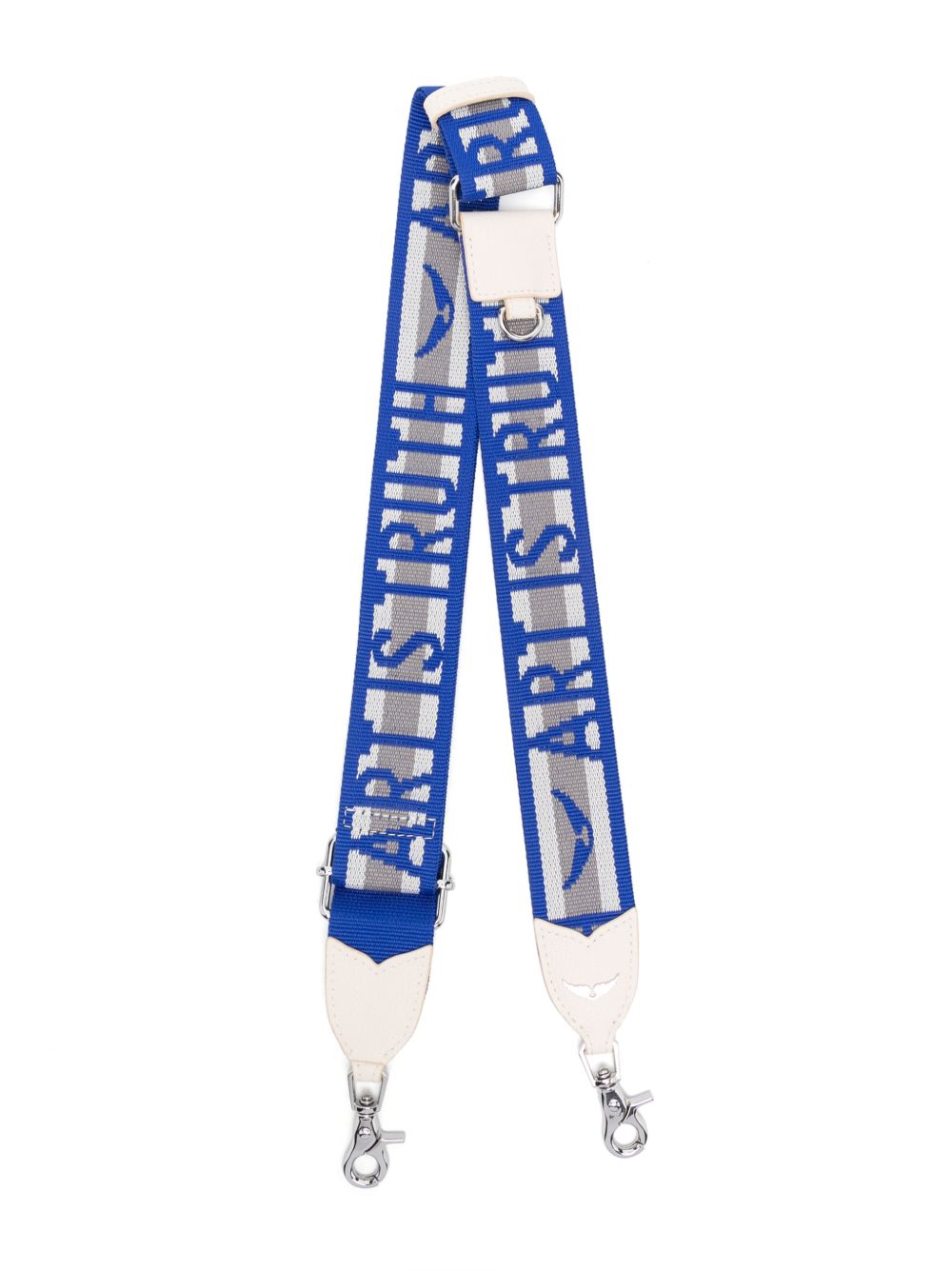 Zadig&Voltaire logo图案提花肩带 - 蓝色