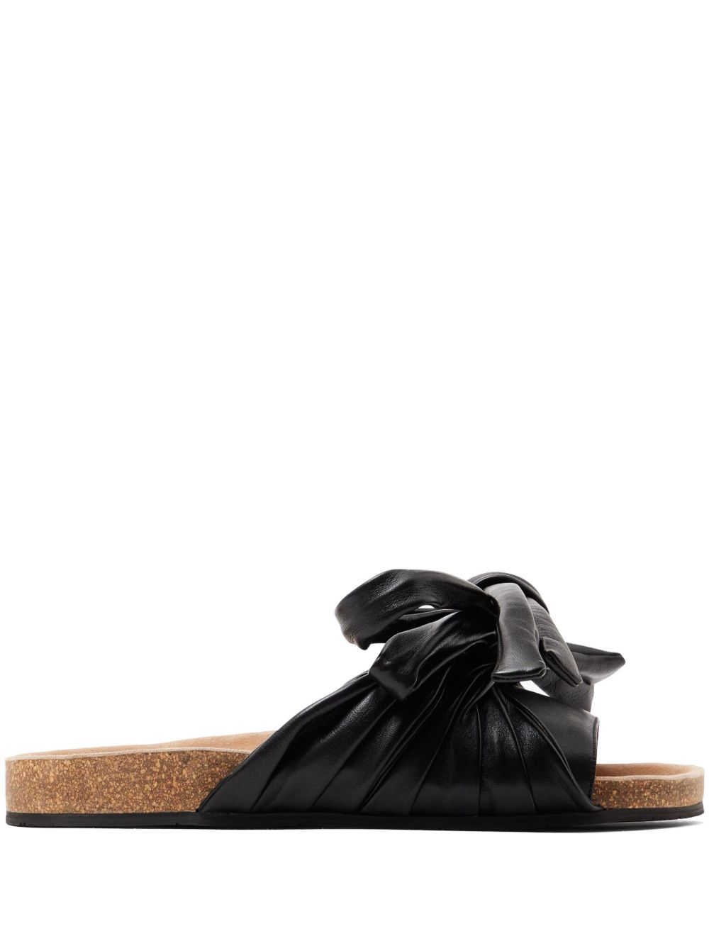 JW Anderson 蝴蝶结饰平底凉鞋 - 黑色