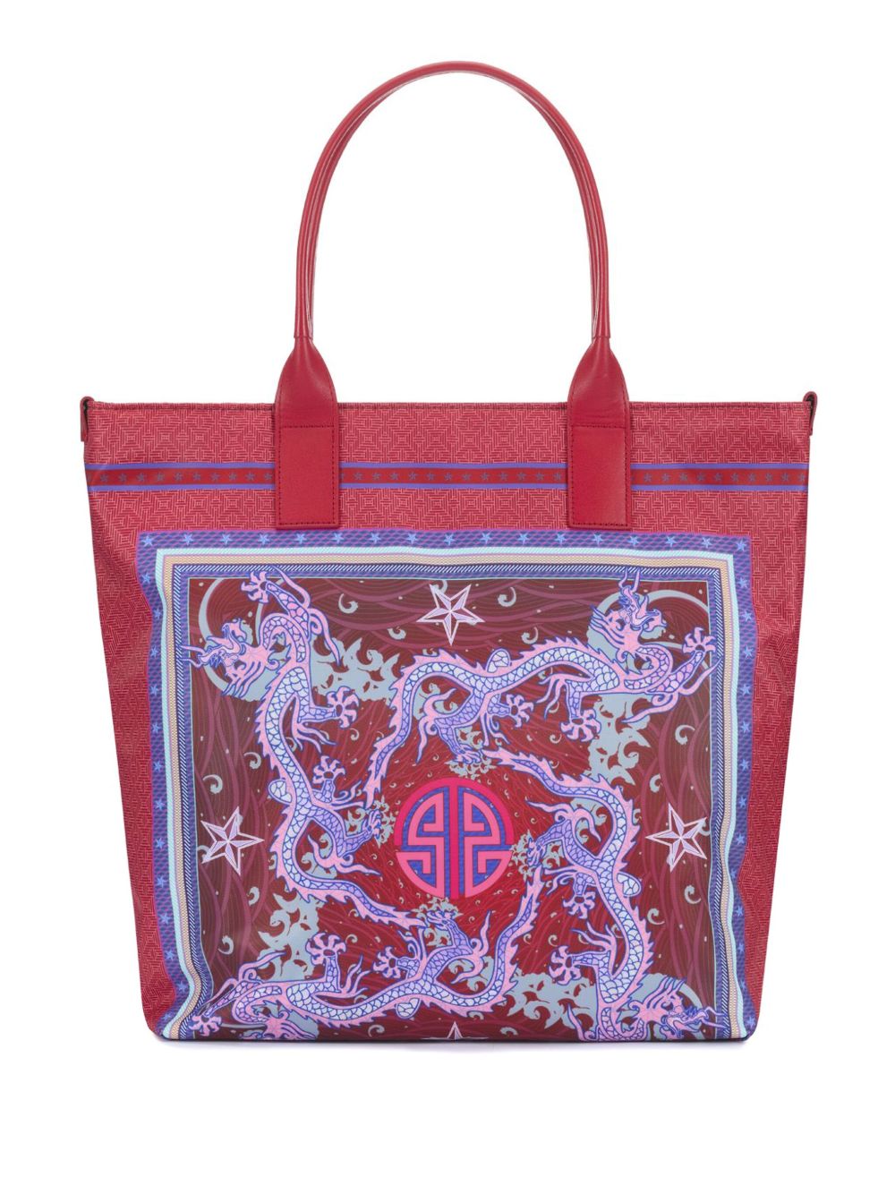 Shanghai Tang Loong Totemic 手提包 - 红色