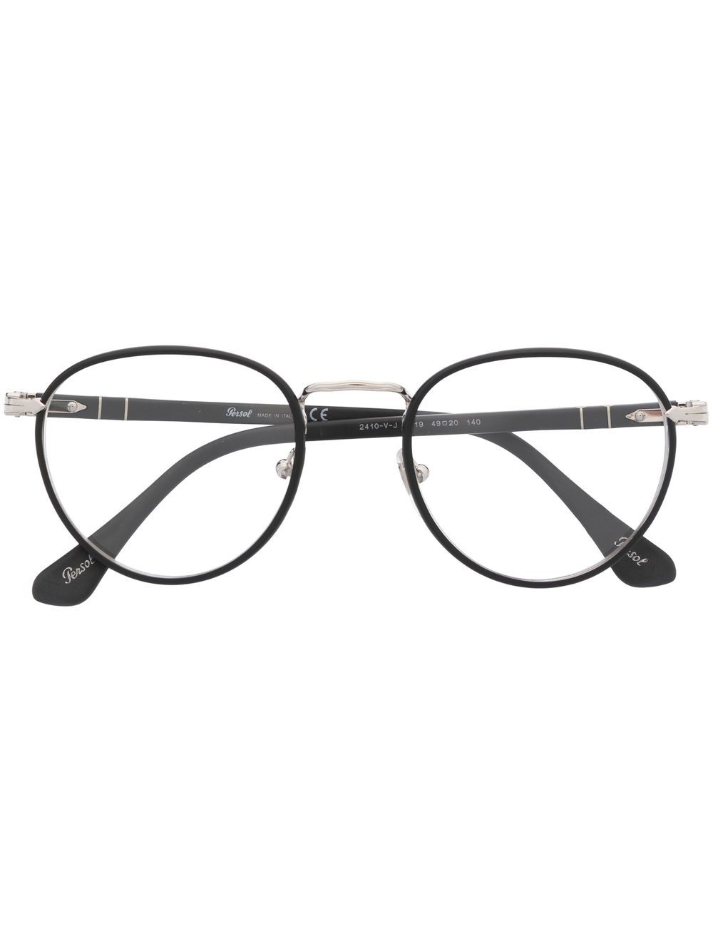 Persol 圆框光学眼镜 - 黑色