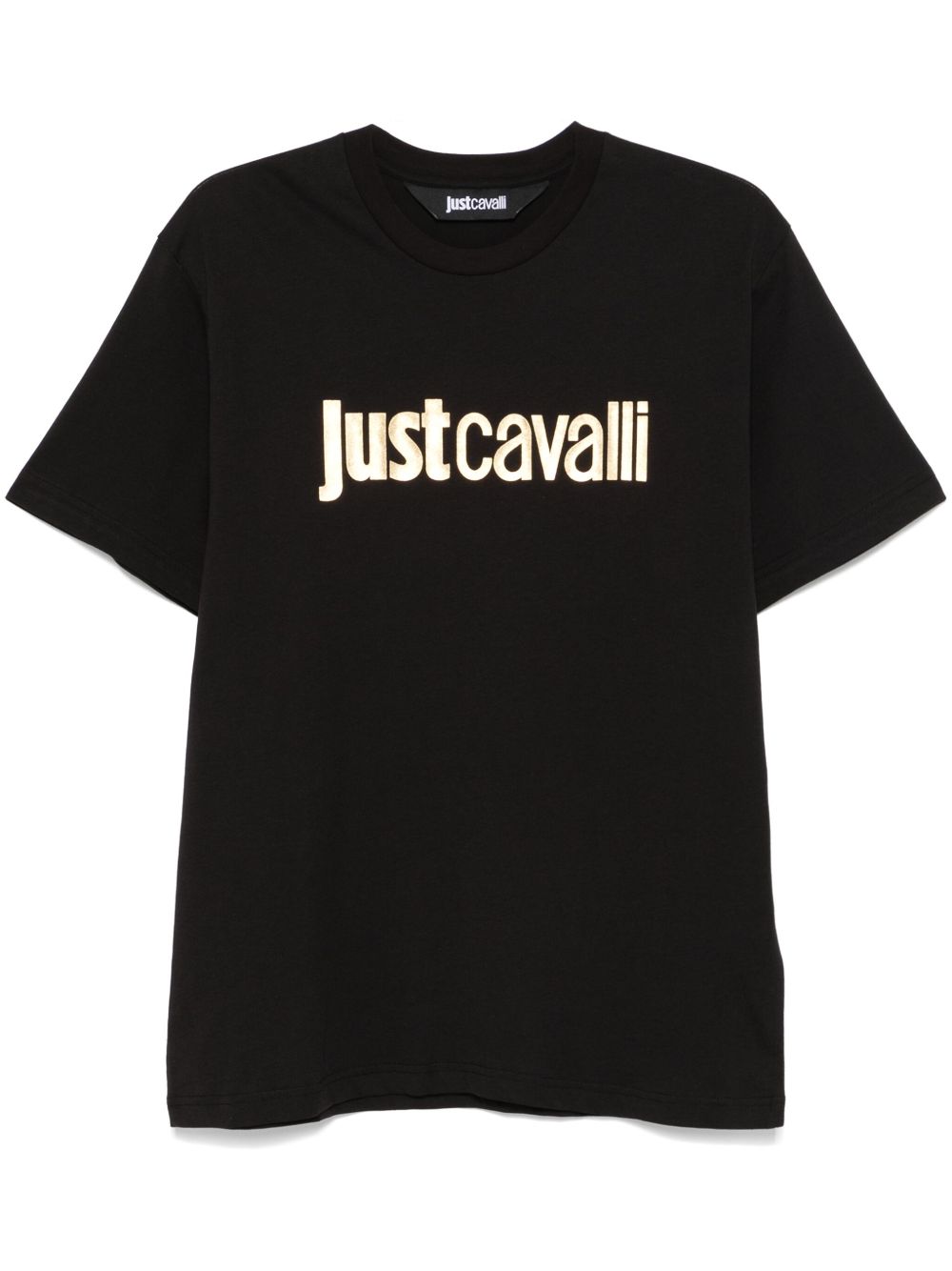 Just Cavalli logo印花T恤 - 黑色