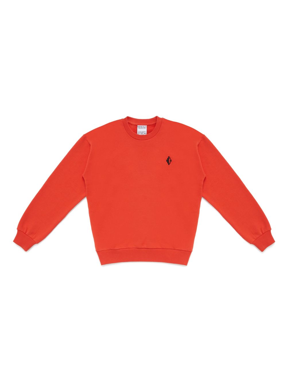 Marcelo Burlon County Of Milan Kids 图案印花棉卫衣 - 橘色
