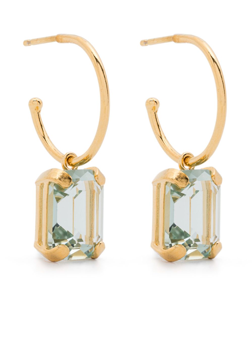 Wouters & Hendrix amethyst-pendant earrings - 金色