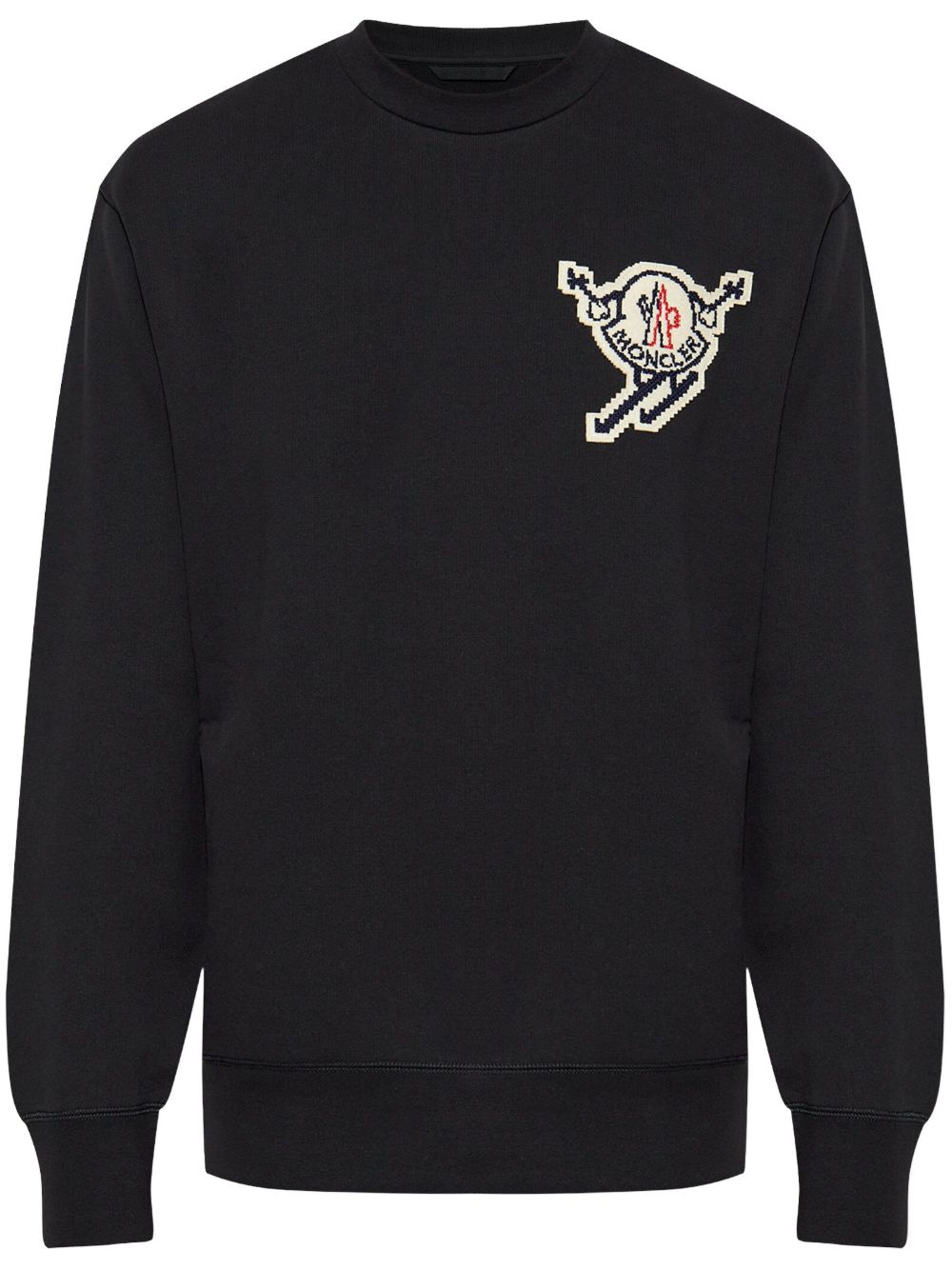Moncler 滑雪贴花卫衣 - 黑色