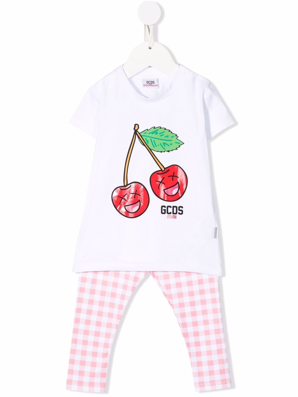 Gcds Kids logo印花运动套装 - 白色
