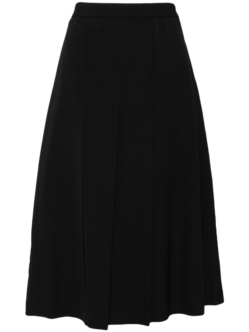 Comme Des Garçons Girl 百褶羊毛半身裙 - 黑色