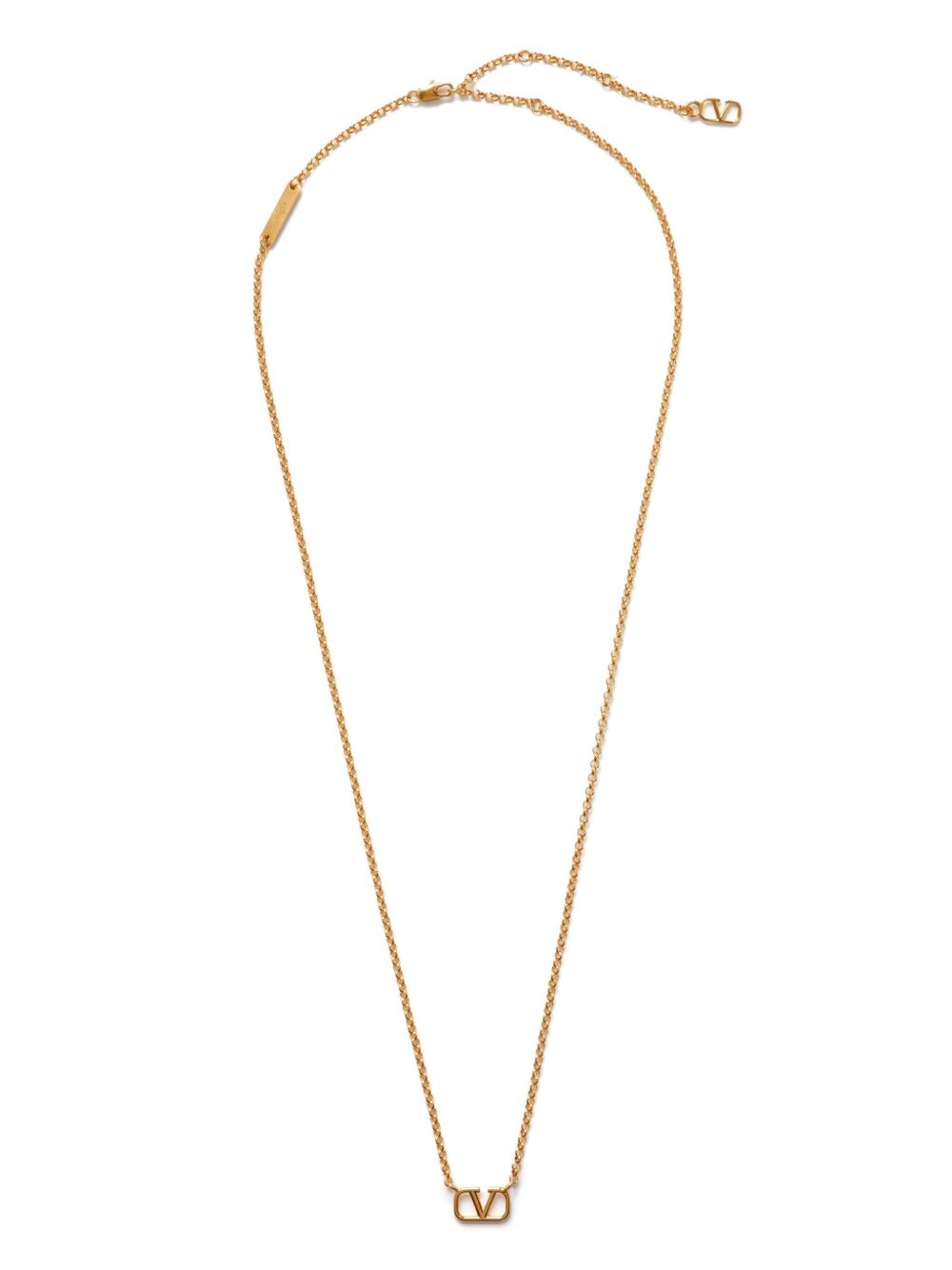 Valentino Garavani VLogo Signature 吊饰项链 - 金色