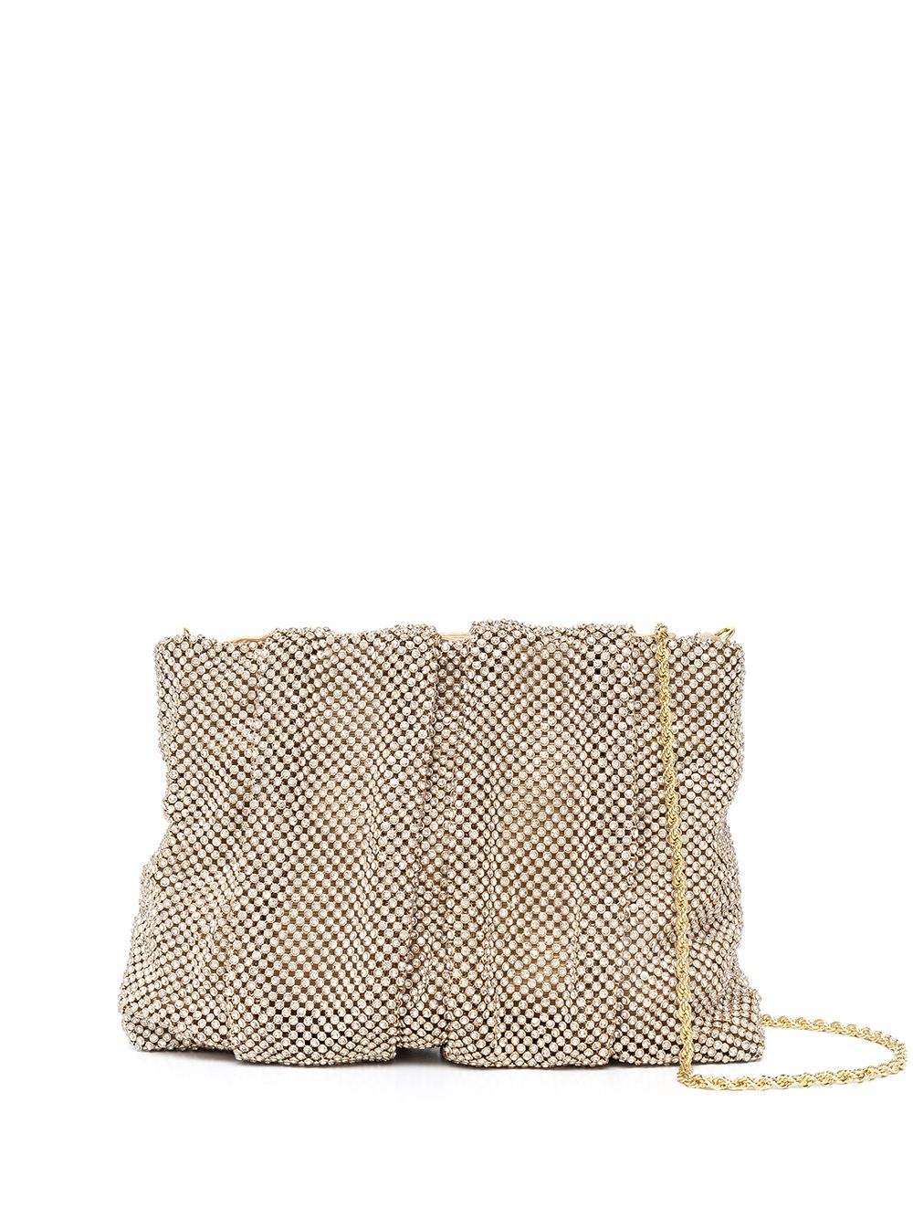 Loeffler Randall Ember 菱纹网纱斜挎包 - 金色