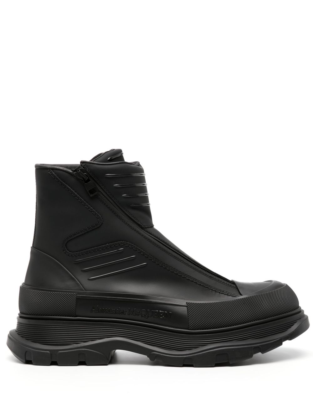 Alexander McQueen Tread Slick 皮靴（4.5厘米） - 黑色