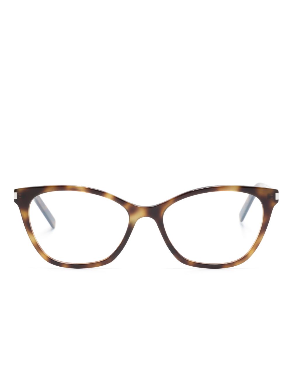 Saint Laurent Eyewear SL 282 Slim 猫眼框眼镜 - 褐色