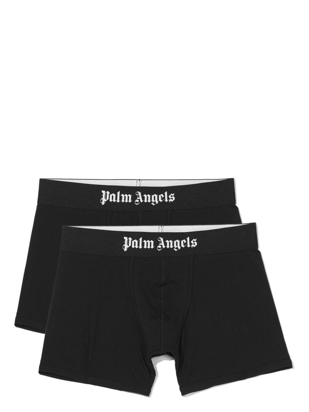 Palm Angels logo腰边四角裤套装 - 黑色