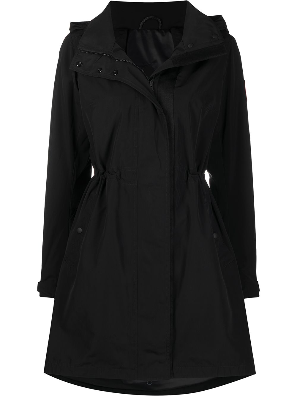 Canada Goose logo贴花连帽夹克 - 黑色
