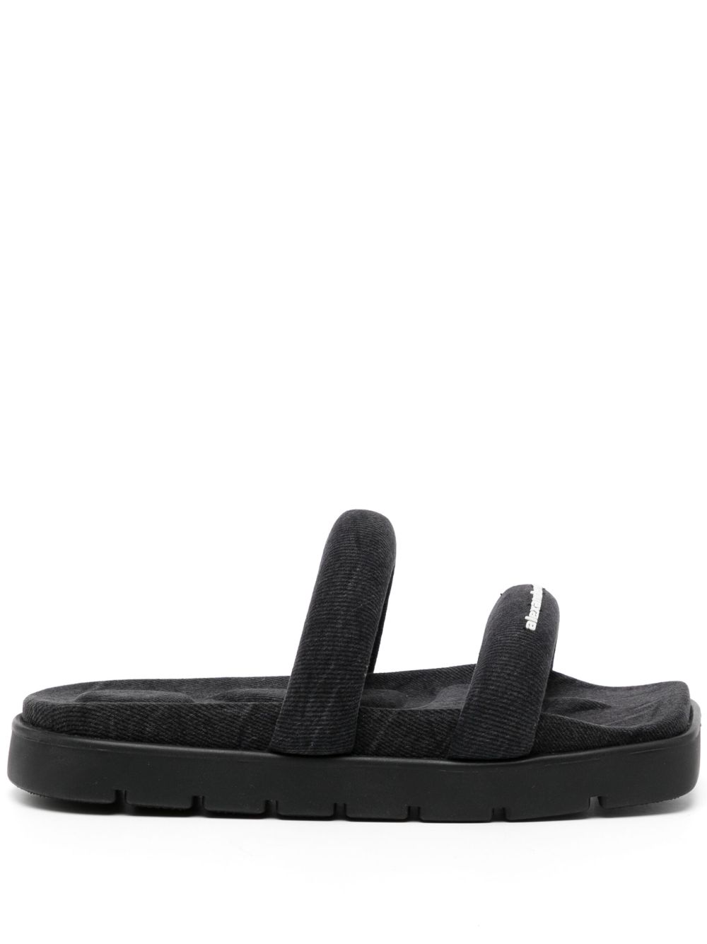 Alexander Wang Jay 牛仔厚底凉鞋 - 黑色