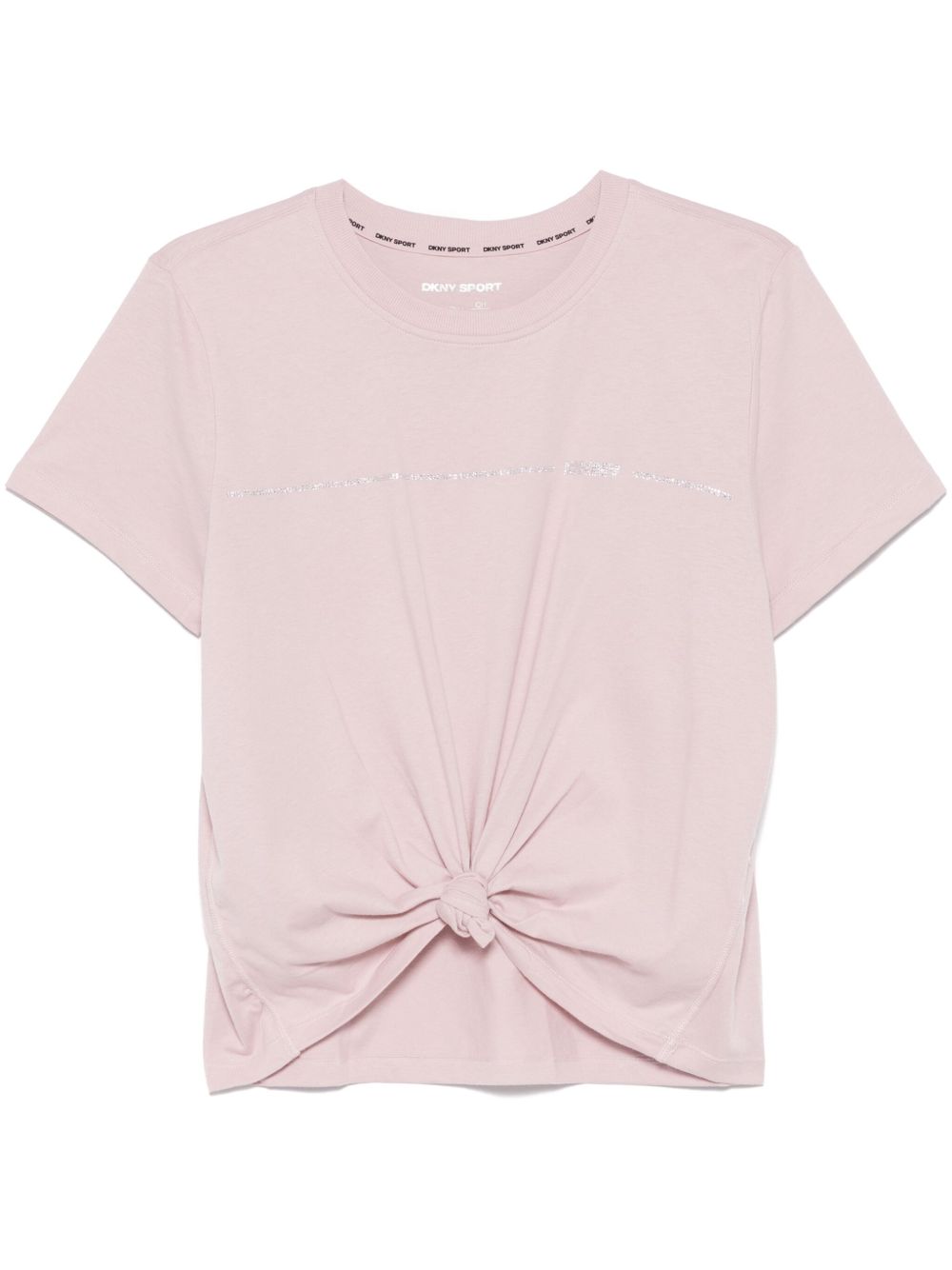 DKNY logo缀饰T恤 - 粉色