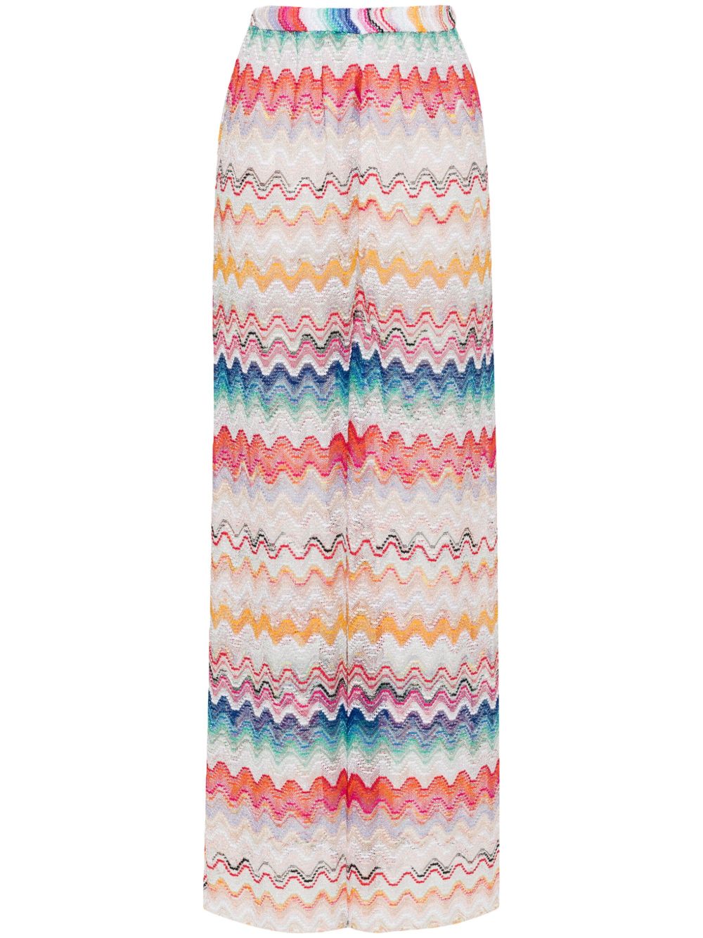 Missoni 高腰阔腿裤 - 白色