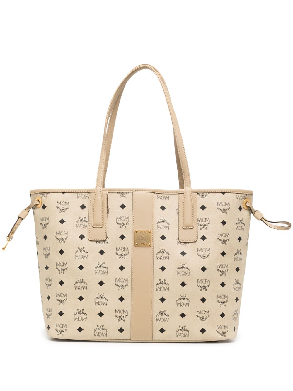 MCM Liz 经典logo中号托特包 - 中性色