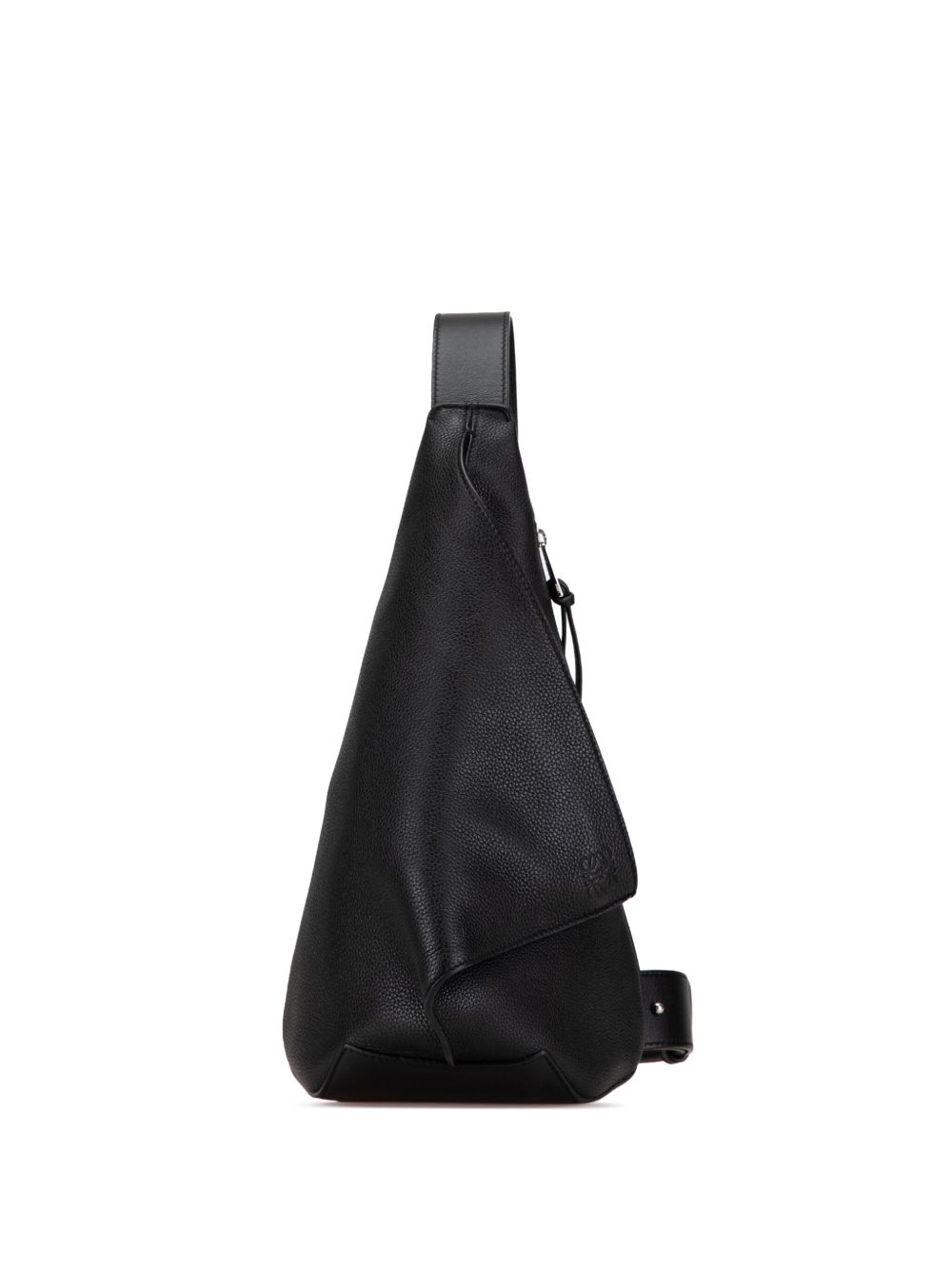 Loewe Pre-Owned Anton Sling 皮质双肩包（2021年典藏款） - 黑色