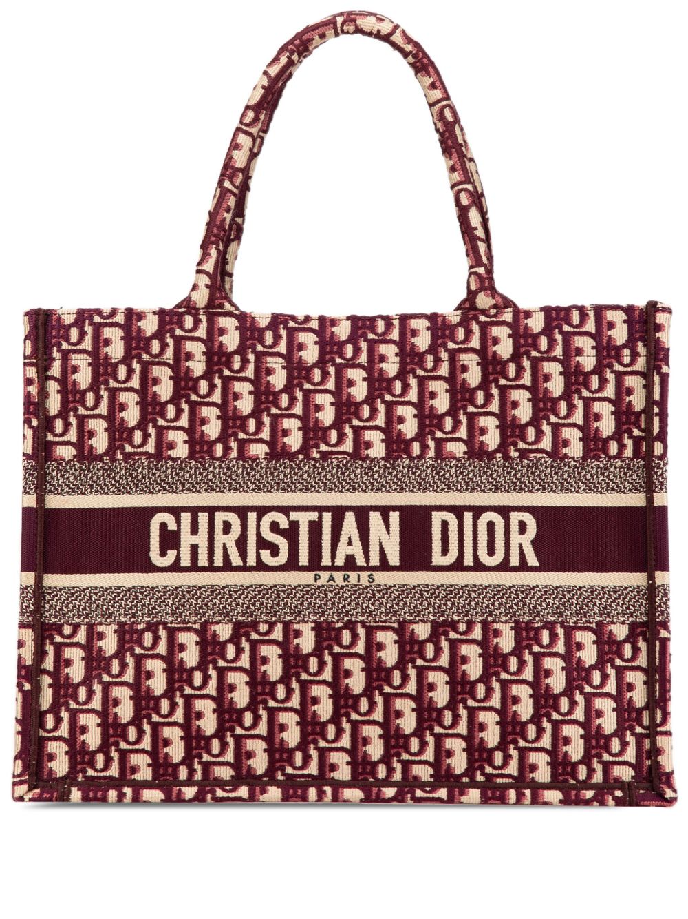 Christian Dior Pre-Owned 2019 Medium Oblique Book tote bag - 红色