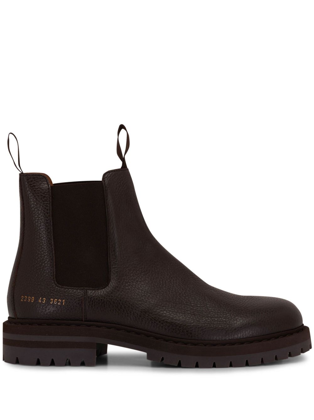 Common Projects 皮质及踝靴 - 褐色