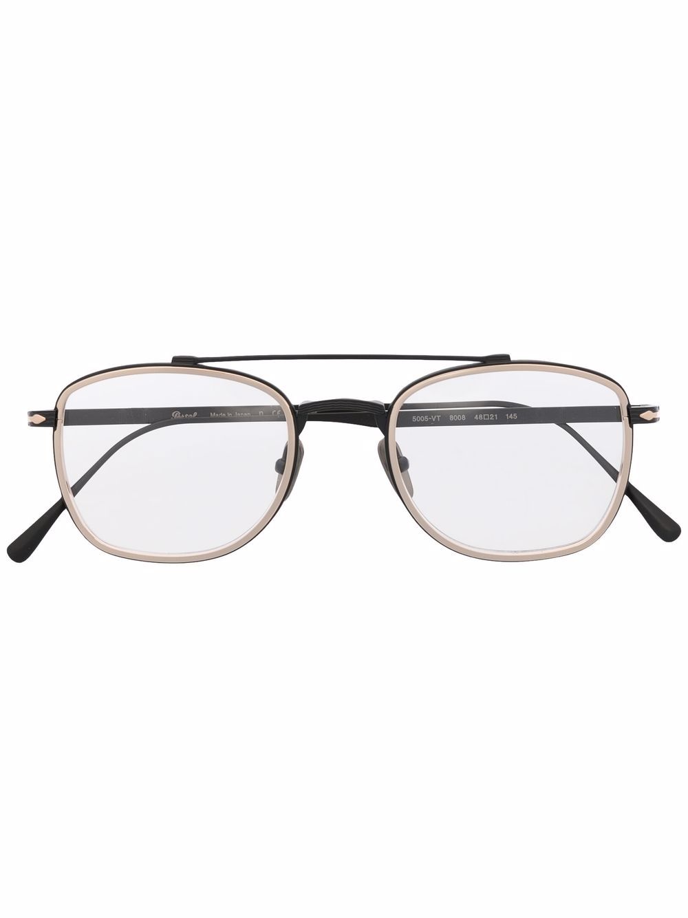 Persol 方框眼镜 - 黑色