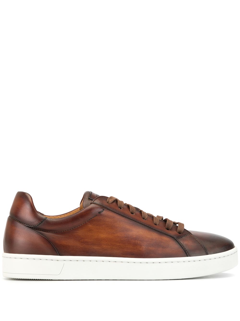 Magnanni 对比色鞋底板鞋 - 褐色