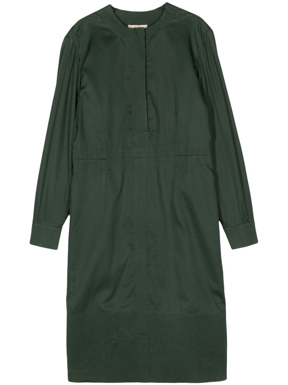 Céline Pre-Owned 棉衬衫裙（2010年代典藏款） - 绿色