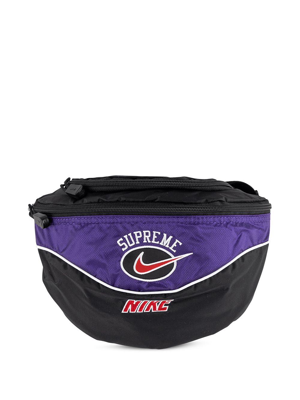 Supreme x Nike logo印花腰包 - 黑色