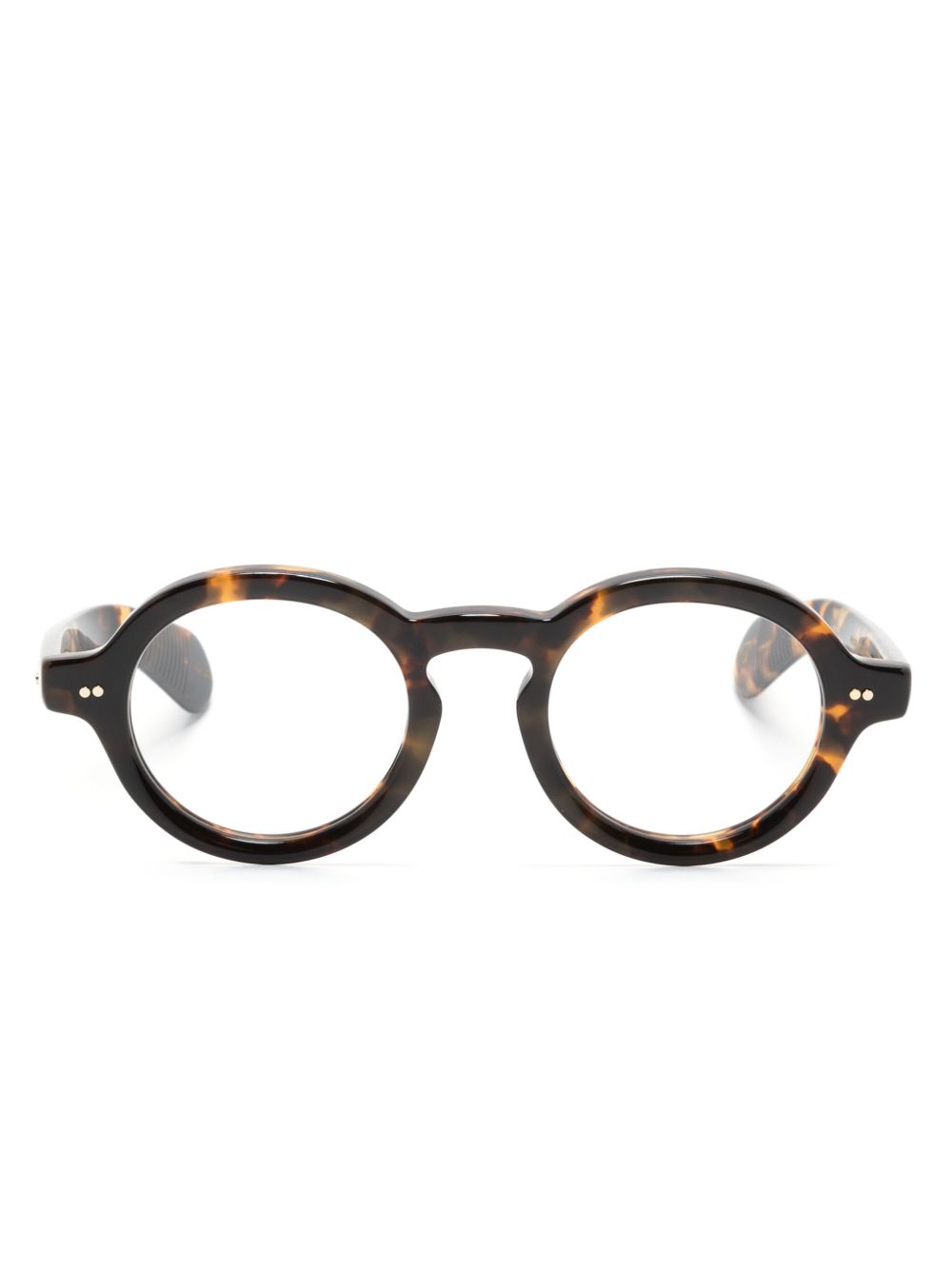 Moscot Foygel 圆框眼镜 - 褐色