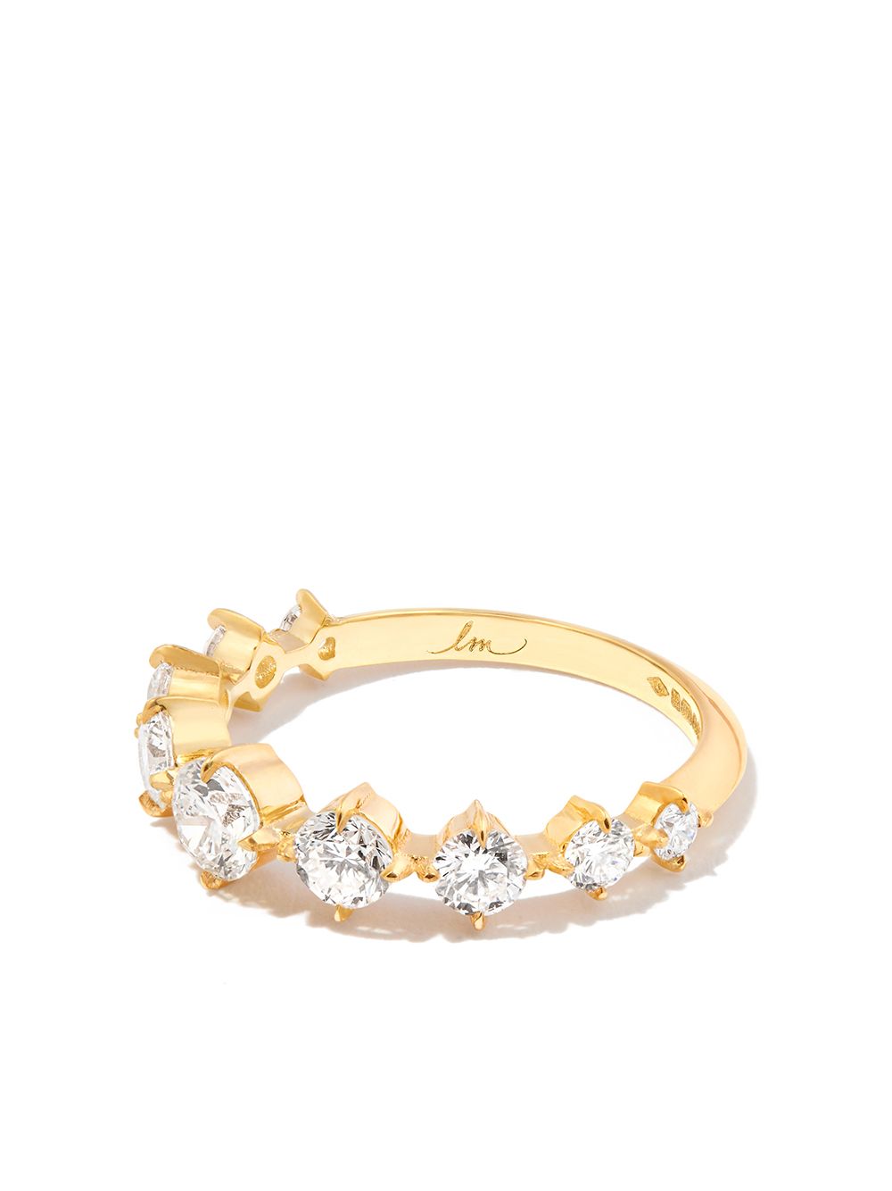 Lizzie Mandler Fine Jewelry Éclat 18K黄金钻石戒指 - 金色