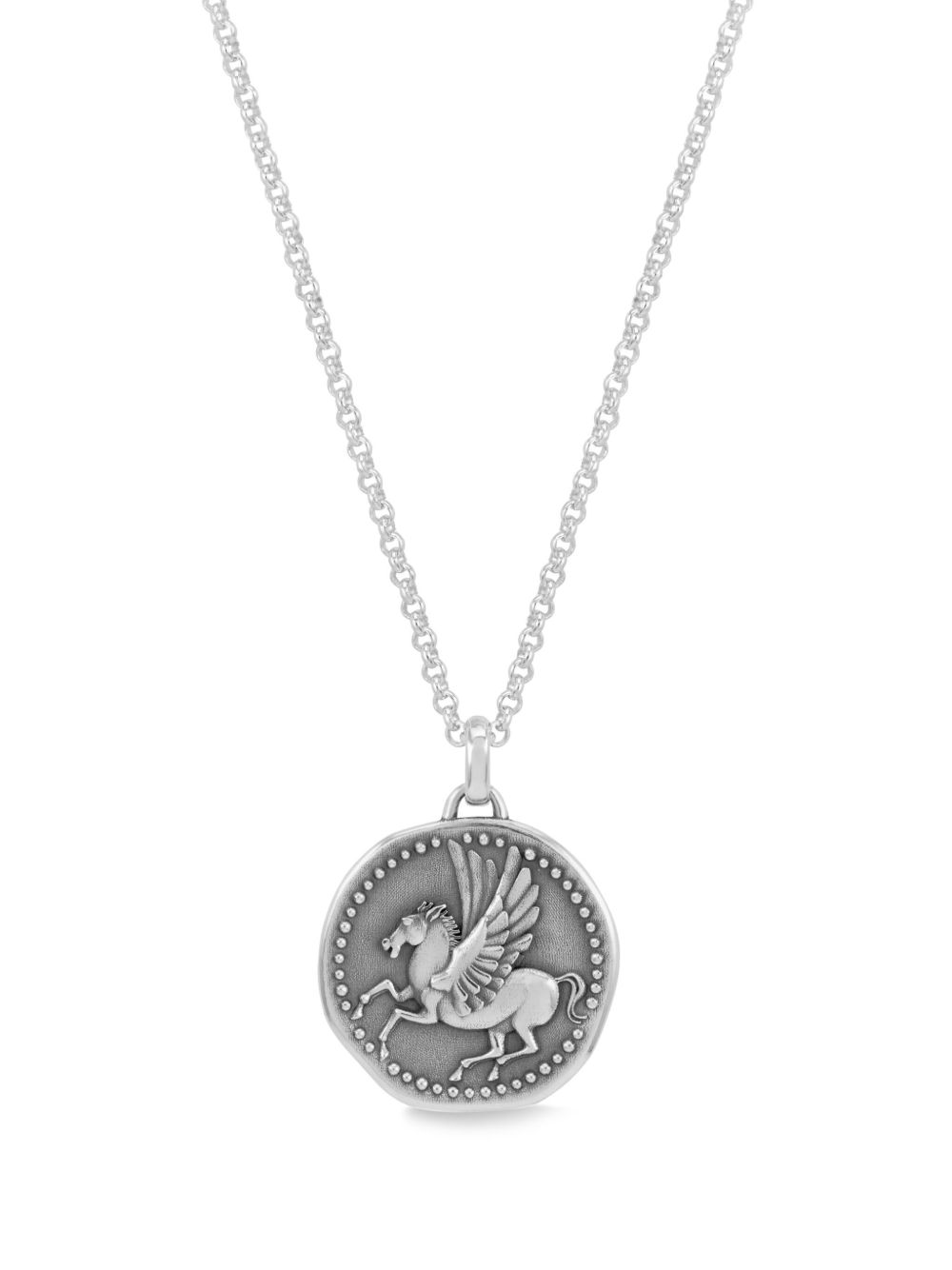 DOWER AND HALL Pegasus Talisman 项链 - 银色