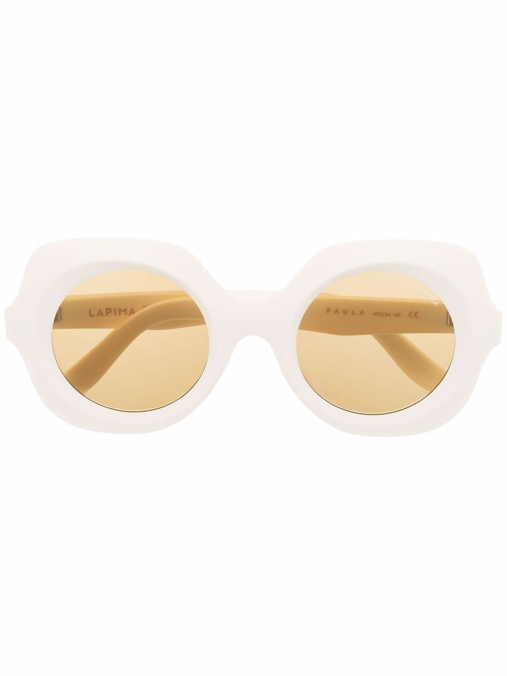 Lapima Paula Natural Vintage 太阳眼镜 - 白色