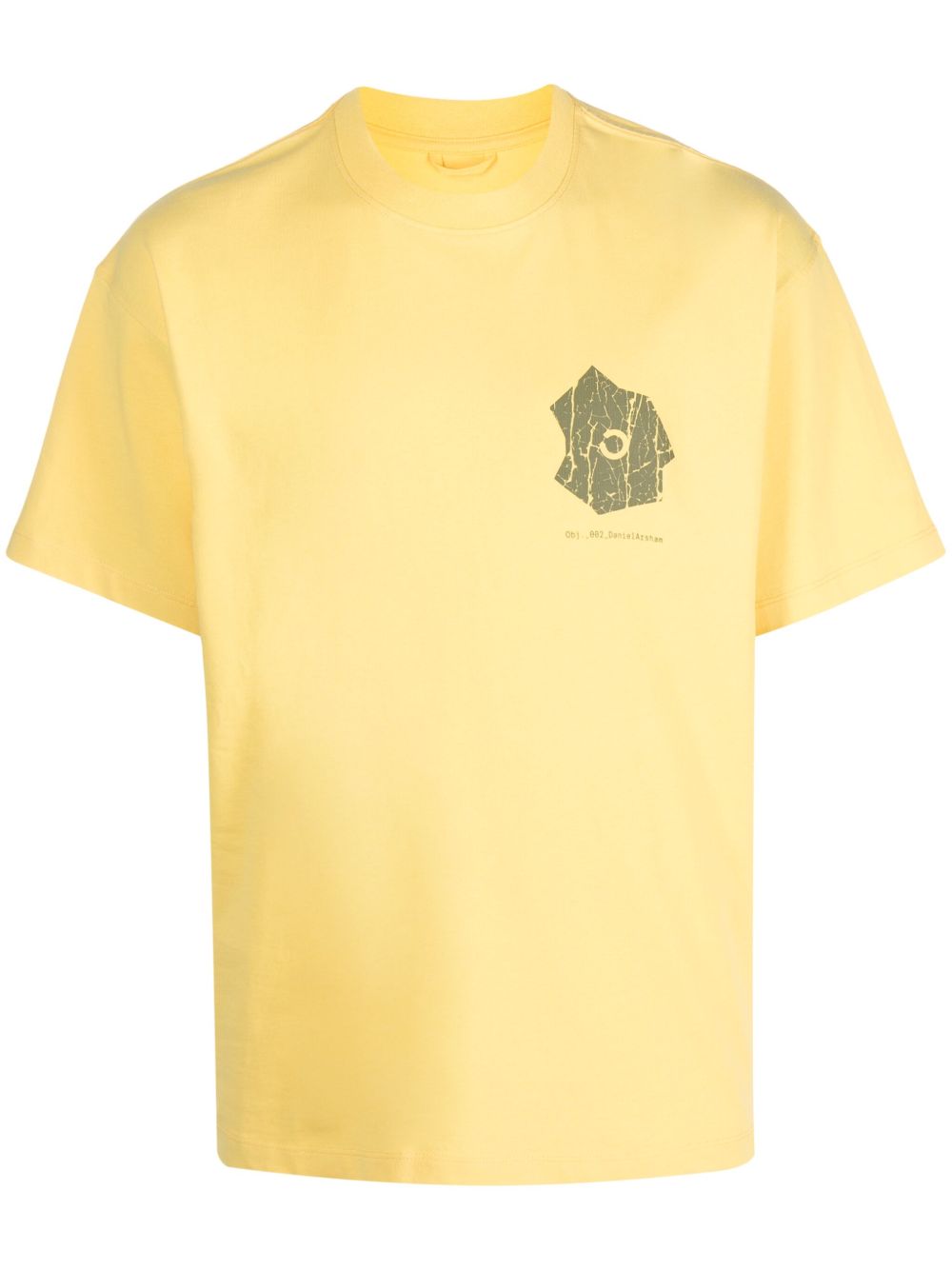 OBJECTS IV LIFE logo印花圆领T恤 - 黄色