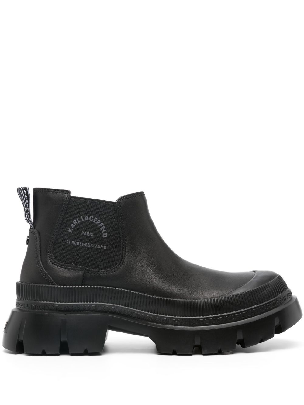 Karl Lagerfeld Trekka Max 及踝靴 - 黑色