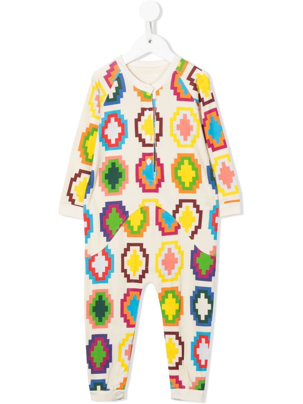 Marcelo Burlon County Of Milan Kids 大面积Cross连体衣 - 中性色