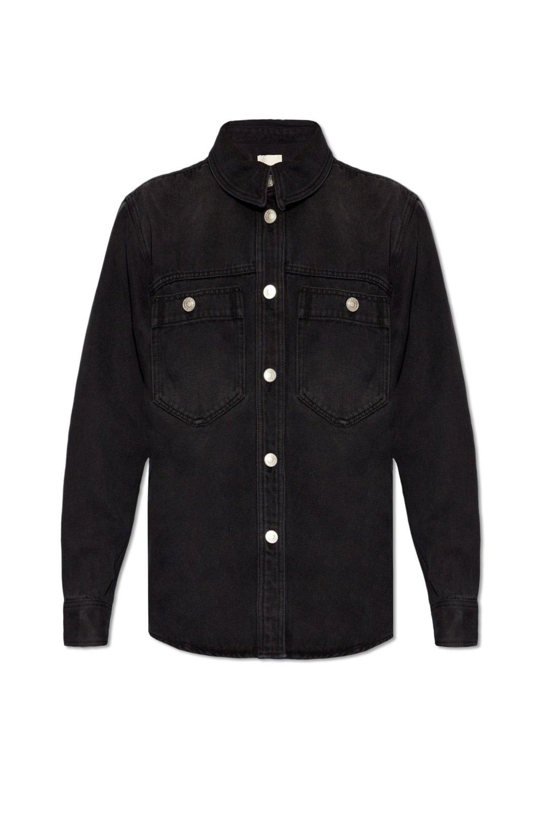 Isabel Marant 牛仔布品牌纽扣衬衫