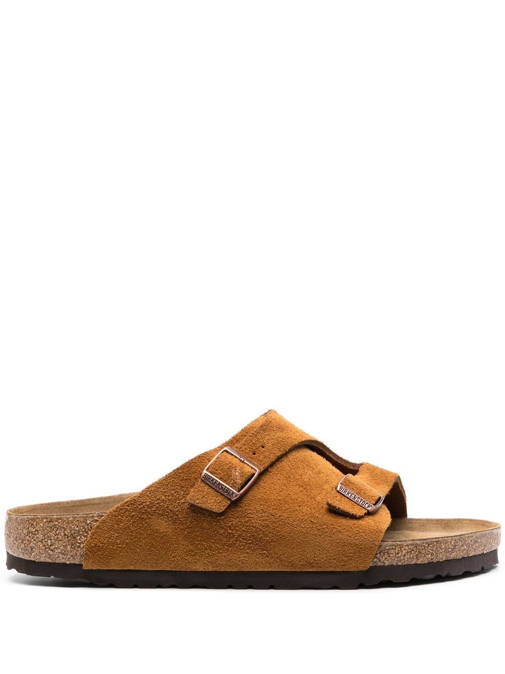 Birkenstock Zürich 绒面皮凉鞋 - 褐色