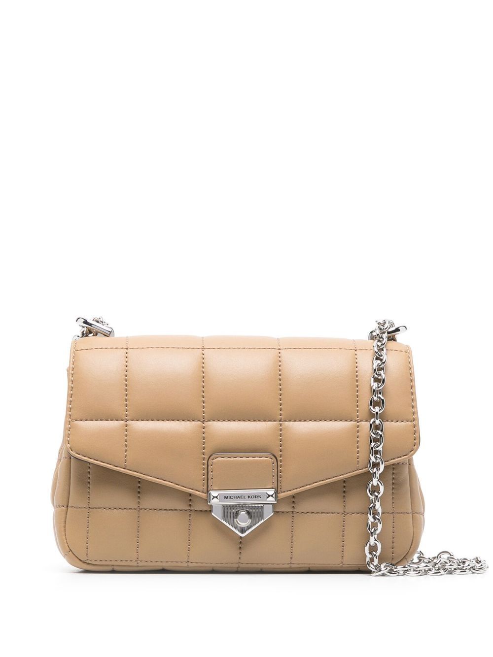 Michael Michael Kors 绗缝皮质单肩包 - 褐色