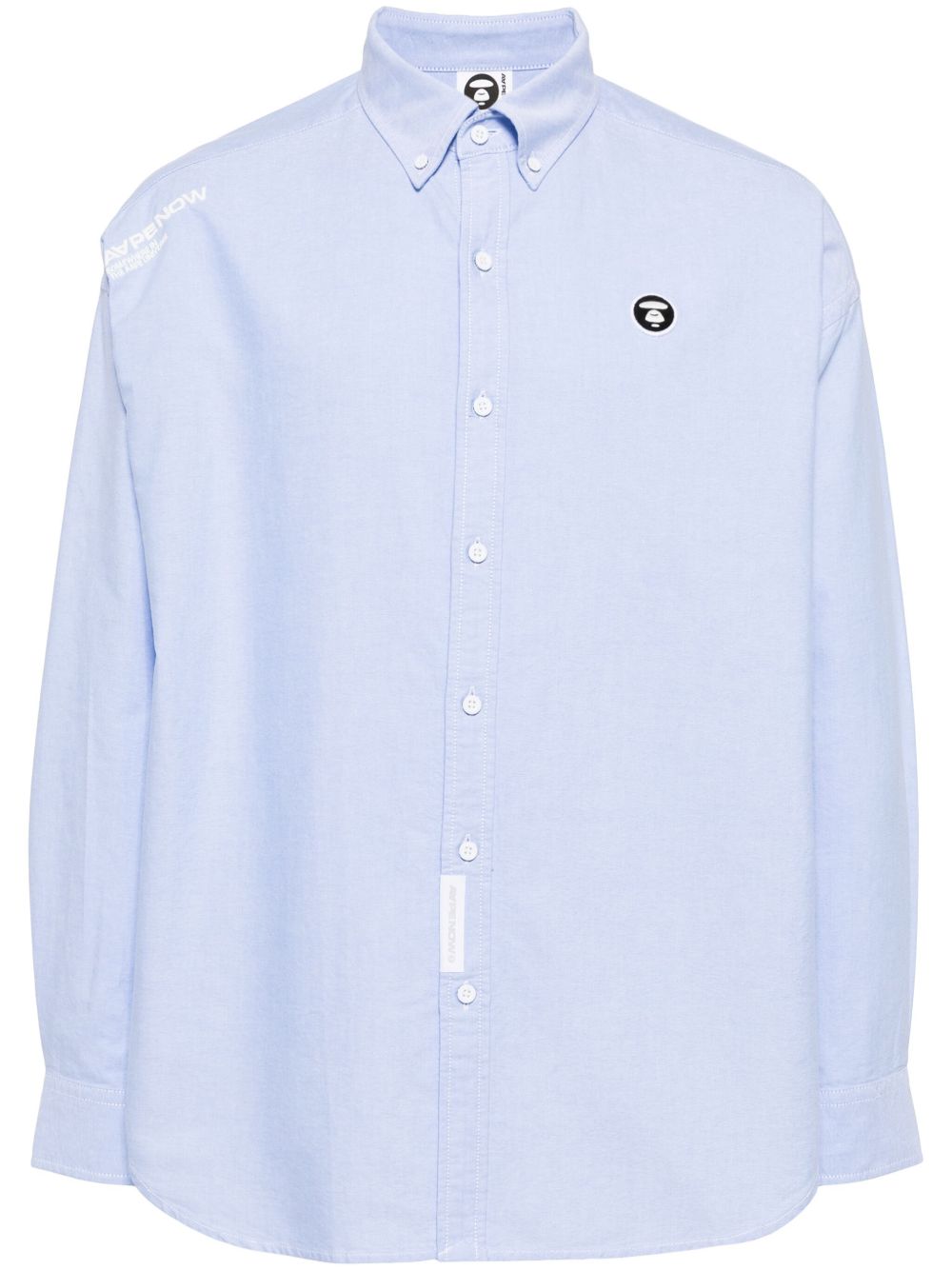 AAPE BY *A BATHING APE® Milo 贴花衬衫 - 蓝色