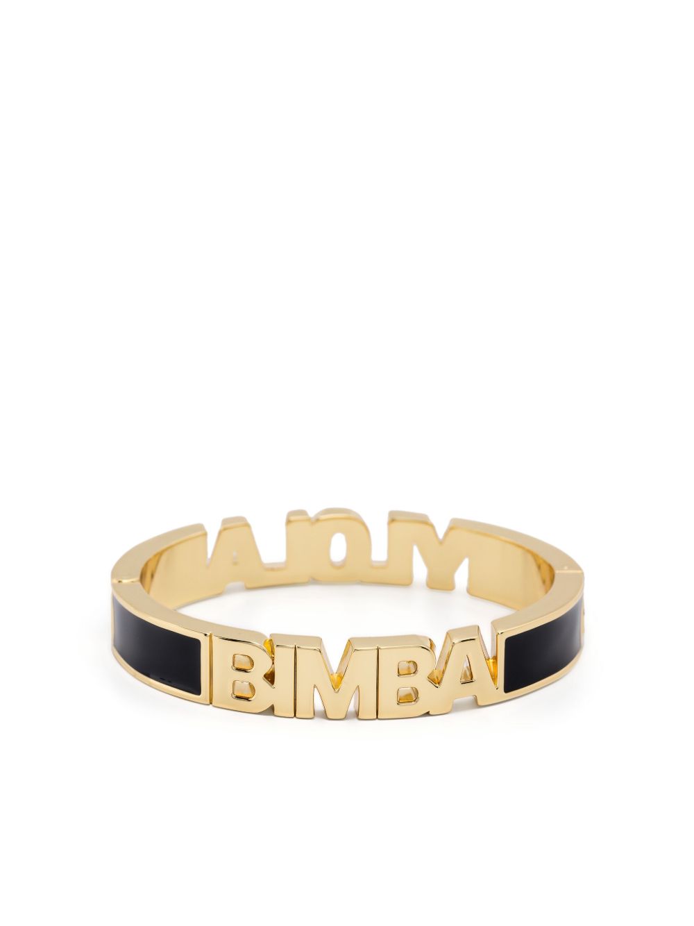 Bimba y Lola 珐琅logo双色手链 - 金色