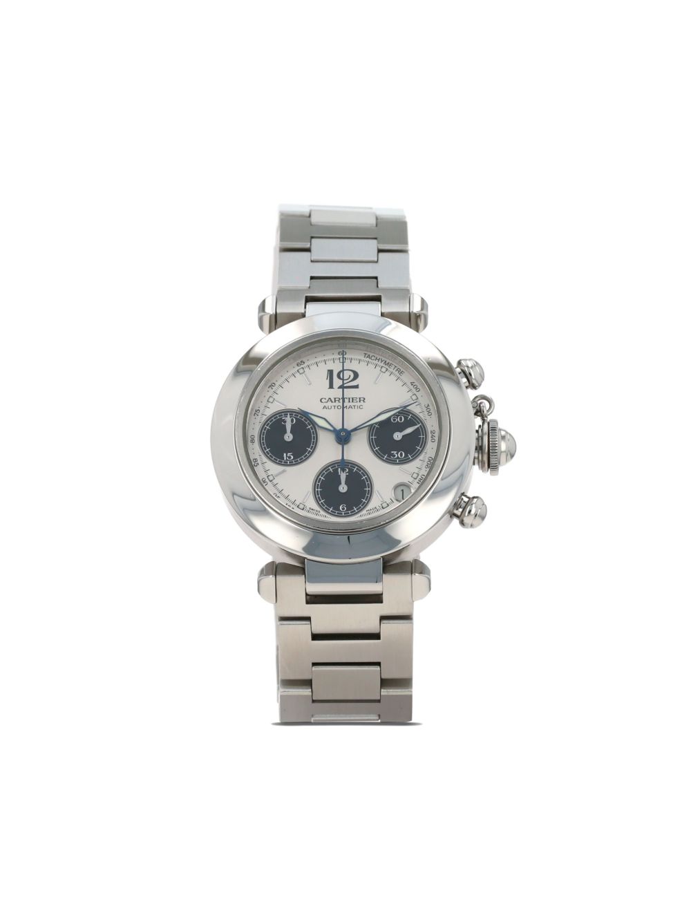 Cartier Pasha Chrono 36毫米腕表（2001年典藏款） - 银色