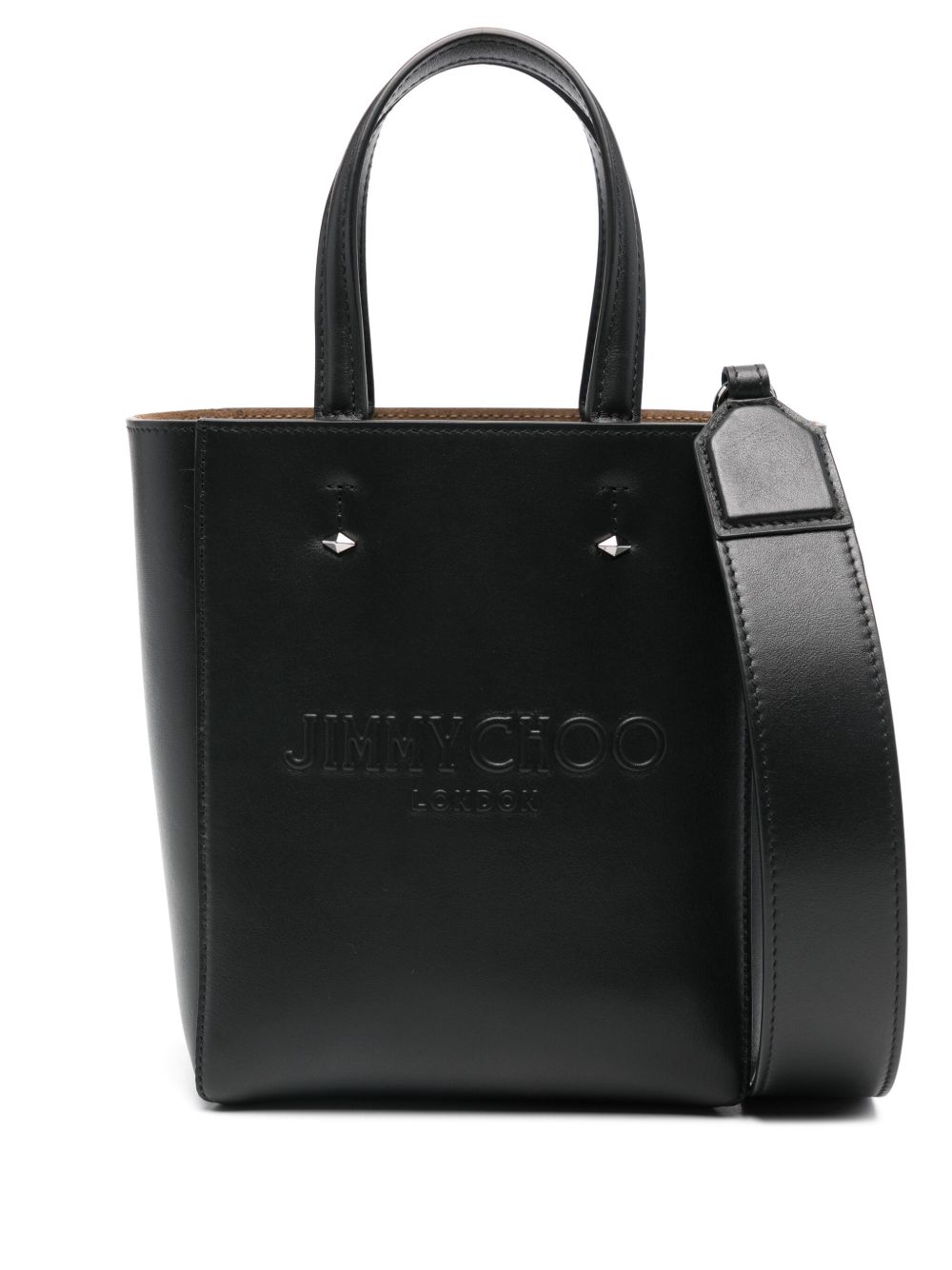 Jimmy Choo Lenny North-South 小号手提包 - 黑色