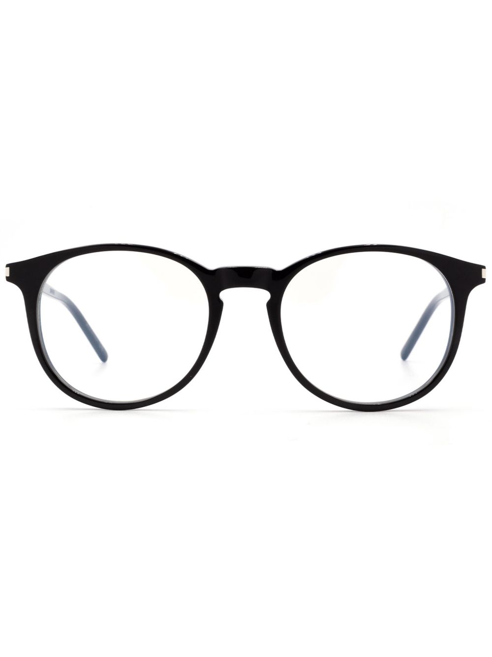 Saint Laurent Eyewear 圆框眼镜 - 黑色
