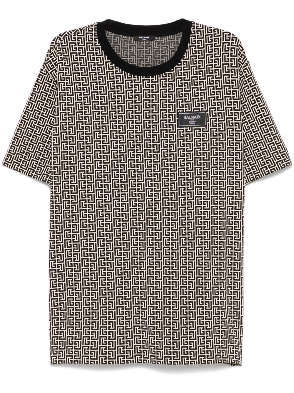 Balmain PB Labyrinth Jacquard T恤 - 中性色