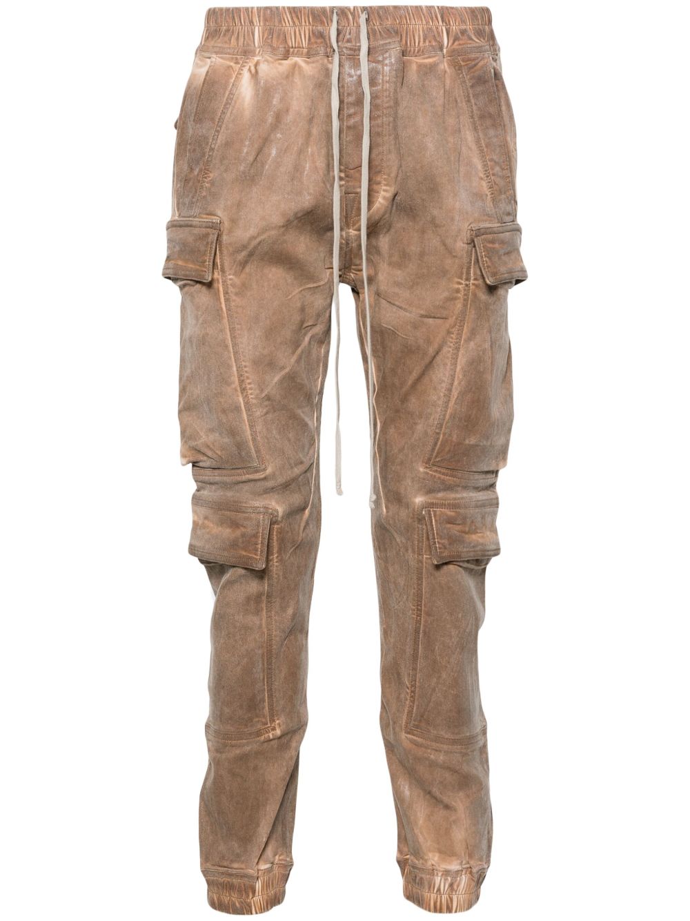 Rick Owens DRKSHDW Mastodon Megacargo 中腰修身牛仔裤 - 褐色