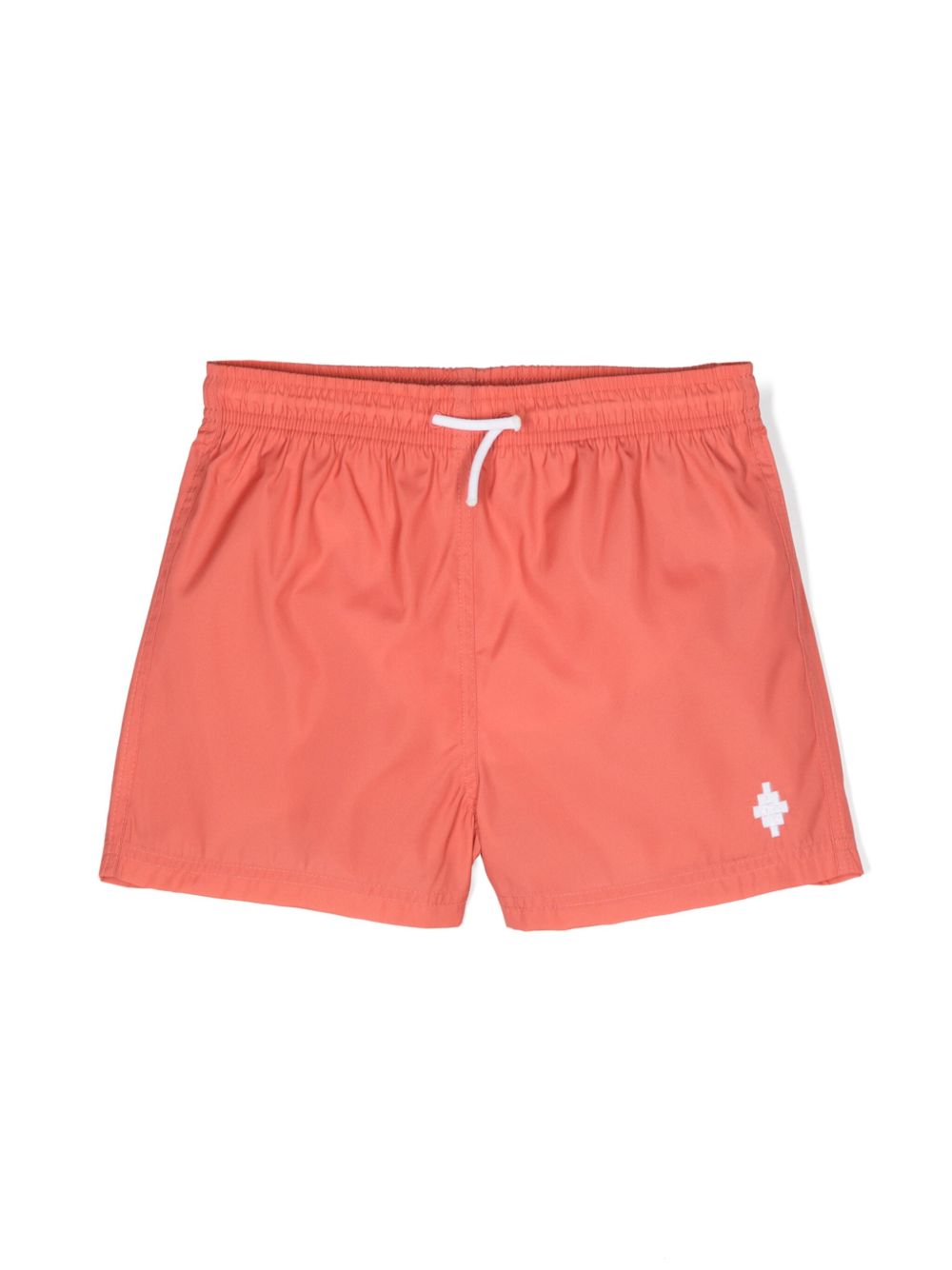 Marcelo Burlon County Of Milan Kids logo压纹泳裤 - 橘色